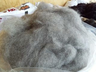 Medium Grey Carded Alpaca
