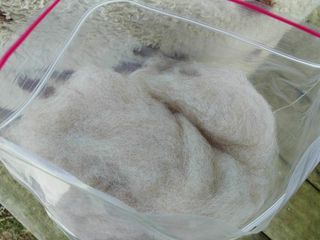 Light Rose Grey Carded Alpaca