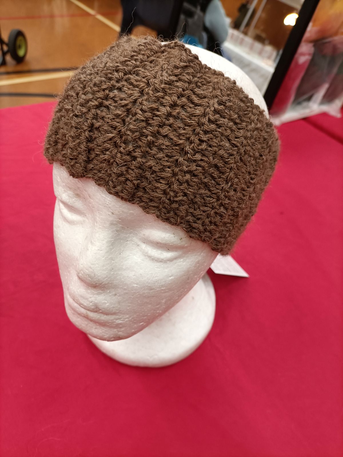 Hand Crocheted Headband/Cowl - Brown