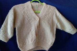 Diamond pattern V Neck Cardigan
