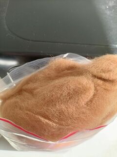 Dark Fawn Alpaca Fibre by Rose Ellen
