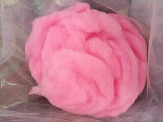 Pink Dyed Alpaca Fibre