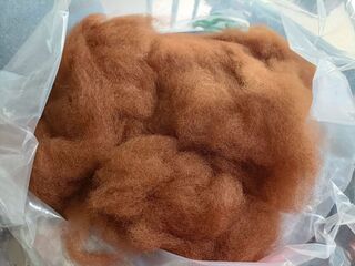 Medium Brown carded fibre by Valkyree