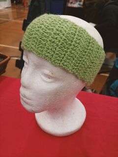 Hand Crocheted Headband - Green